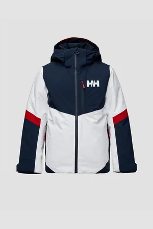 Helly Hansen Dětská Lyžařská Bunda Elevate Jacket V Tmavě Modrém A Bílém Barevném Provedení
