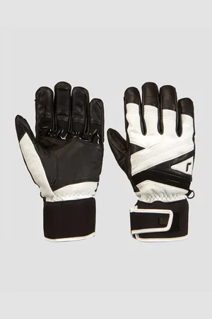 Reusch Černobílé Lyžařské Rukavice Classic Pro