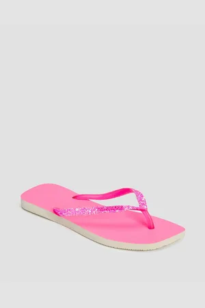 Havaianas Růžové Dámské žabky Square Glitter
