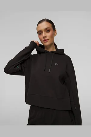 Lacoste Černá Krátká Dámská Mikina S Kapucou Sf0281