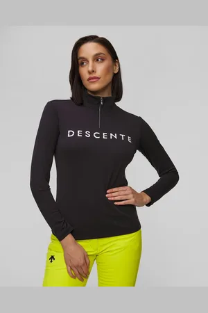 Descente Černý Dámský Lyžařský Rolák Chest Logo