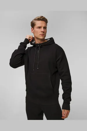 HUGO BOSS Černý Pánský Vlněný Svetr Hugo H-etrello