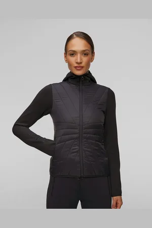 J Lindeberg Černá Dámská Bundomikina J.lindeberg Holma Quilt Hybrid Hood