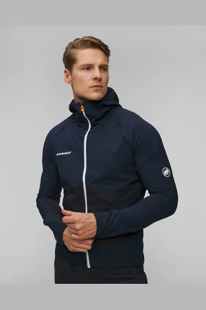 Mammut Tmavě Modrá Pánská Mikina S Kapucou Eiger Speed Ml Hybrid