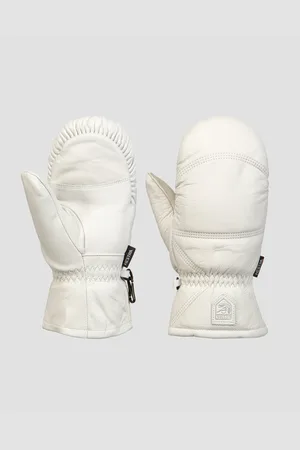 Hestra Bílé Rukavice Leather Box Mitt