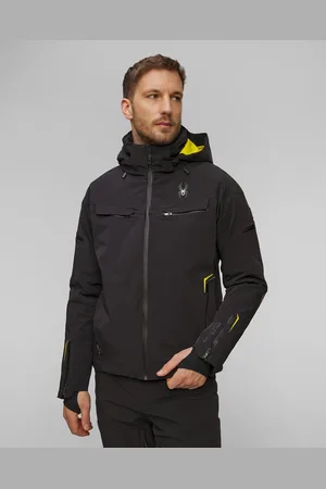 Spyder Černá Pánská Zateplená Lyžařská Bunda Monterosa