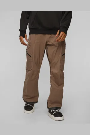 Volcom Pánské Lyžařské Kalhoty Guch Stretch V Hnědé Barvě