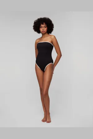 Seafolly Černé Jednodílné Dámské Plavky Dd Bandeau One Piece
