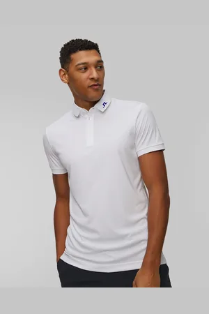 J Lindeberg Pánské Funkční Polo J.lindeberg Kv Print Polo V Bílé Barvě