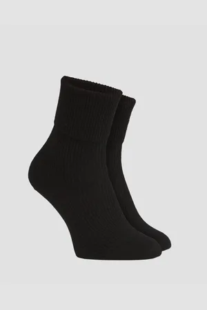 Johnstons Of Elgin Černé Kašmírové Ponožky Unisex