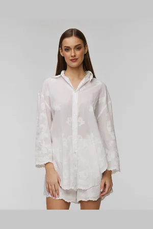 Juliet Dunn Vyšívaná Dámská Košile Shirt Vintage
