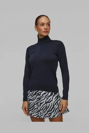 J Lindeberg Tmavě Modrá Dámská Mikina J.lindeberg Nancy Seamless Mid Layer