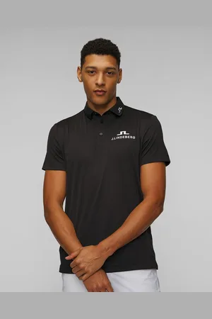 J Lindeberg Černé Funkční Pánské Polo J.lindeberg Kv Tour Golf Polo