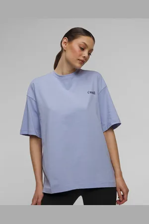 Casall Dámský Top Oversized Cotton Blend Tee Ve Fialovém Barevném Odstínu