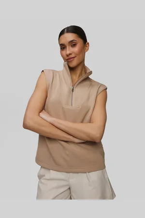 Varley Dámská Mikina Bez Rukávů Magnolia Half Zip Tank 2.0