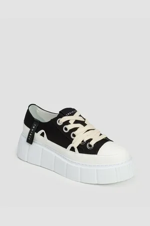 INUIKII Černé Dámské Boty Matilda Canvas Low
