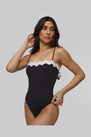 Seafolly Jednodílné Dámské Plavky Ric Rac One Piece V Černé Barvě
