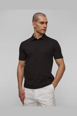 C.P. Company Černá Pánská Polokošile C.p. Company 1020 Jersey Logo Polo