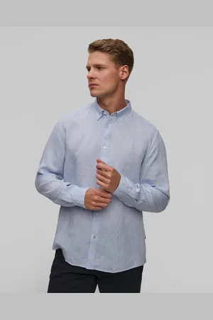 HUGO BOSS Světle Pánská Lněná Košile Hugo C-liam-s-bd-c