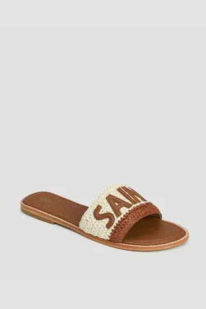DE SIENA Dámské Vyplétané Pantofle Saint Tropez Raffia