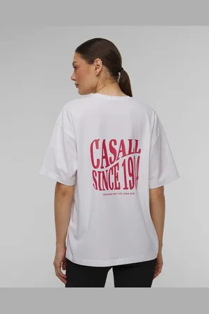 Casall Dámský Top Oversized Cotton Blend Tee V Bílé Barvě