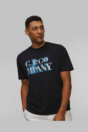 C.P. Company Pánské Tričko C.p. Company 30/1 Jersey Blurred Logo V Tmavě Modré Barvě