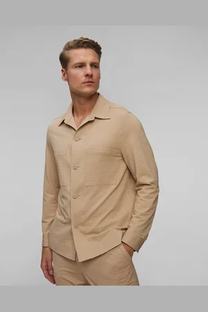 HUGO BOSS Pánská Košile Z Krepové Látky Hugo P Carper