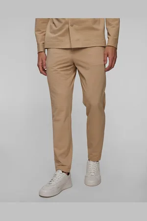 HUGO BOSS Pánské Kalhoty Z Krepové Látky Hugo P Perin
