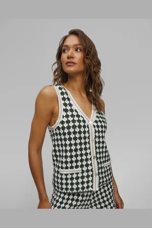 The Upside Dámská Vesta Z úpletu Portobello Watson Crochet Vest
