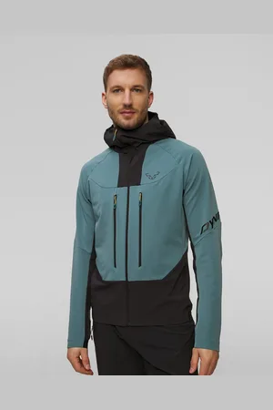 Dynafit Pánská Skitouringová Softshellová Bunda Tlt Dynastretch® V Modrém A Černém Barevném Odstínu