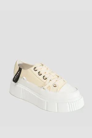 INUIKII Béžové Dámské Boty Matilda Canvas Low 23