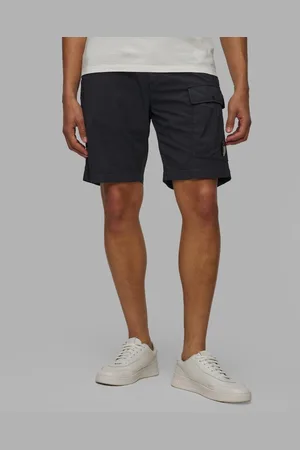 C.P. Company Pánské Kapsáčové Kraťasy C.p. Company 50 Fili Stretch Cargo Shorts V Tmavě Modré Barvě