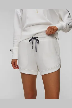 Varley Bílé Dámské Teplákové šortky Ollie High Rise Short 3.5