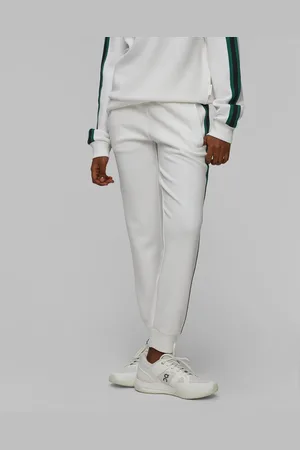Varley Bílé Dámské Tepláky The Slim Stripe Cuff Pant 26