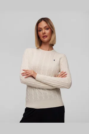 Ralph Lauren Vlněný Dámský Svetr V Béžové Barvě