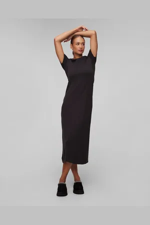 Varley Černé úpletové šaty Hattie Maxi Dress