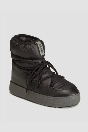 Moon Boot Dámské Sněhule Ltrack Low Nylon Wp V Černém Barevném Odstínu