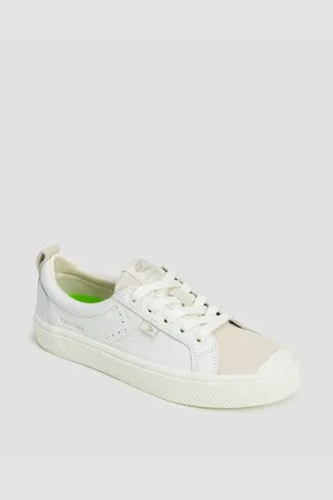 CARIUMA Dámské Boty Oca Low White Premium Leather Vintage White Suede
