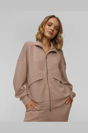 Varley Dámská Mikina Garcia Zip Through Sweat Ve Světle Hnědém Barevném Odstínu