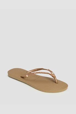 Havaianas Dámské žabky Slim Luxury Aqua Ve Zlaté Barvě