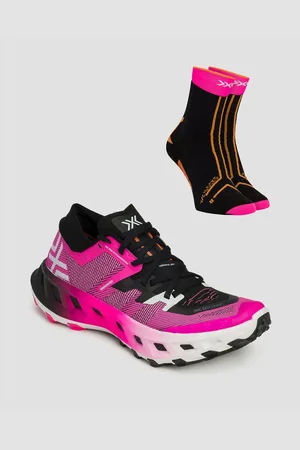 X Bionic Trailové Běžecké Boty Unisex Terraskin X02 V Růžové A Černé Barvě + Funkční Ponožky