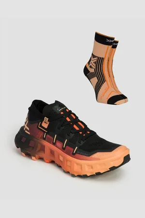 X Bionic Trailové Běžecké Boty Unisex Terraskin X01 V Černé A Oranžové Barvě + Funkční Ponožky