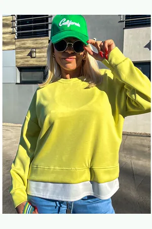 Star Style Dámska mikina so zipsom na bokoch ADALIA