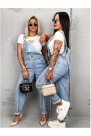 Star Style Modré wide-leg rifle na traky