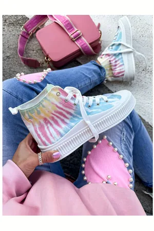 Star Style Pestrofarebné členkové tenisky RAINBOW