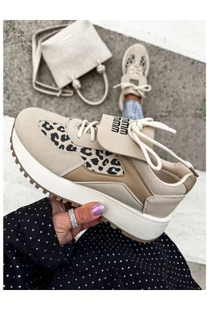 Star Style Leopardie dámske tenisky ASTRID