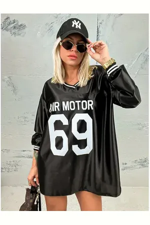 Star Style Oversized top s dlhým rukávom JANISE