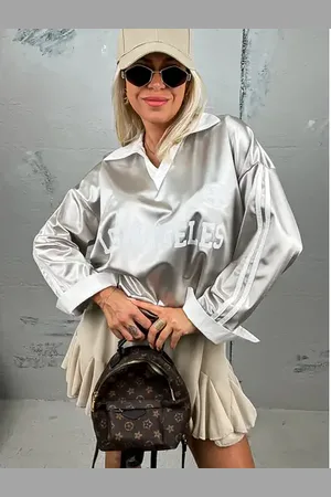 Star Style Oversized top s dlhým rukávom SHANA
