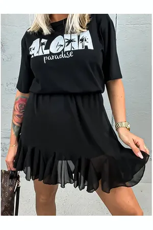 Star Style Šifónová sukňa s gumeným pásom CAMDEN