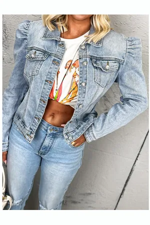 Star Style Krátky denim kabát MILJANA